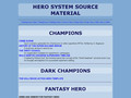 Hero System - Surbrook's Stuff